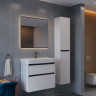 Пенал LEMARK COMBI 35 см подвесной/напольный, 2-х дверный ,открывание лево/право, чёрный/белый LM03C35P-black